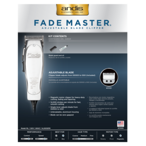 Andis Pro Fade Master Adjustable Hair Clipper #01690