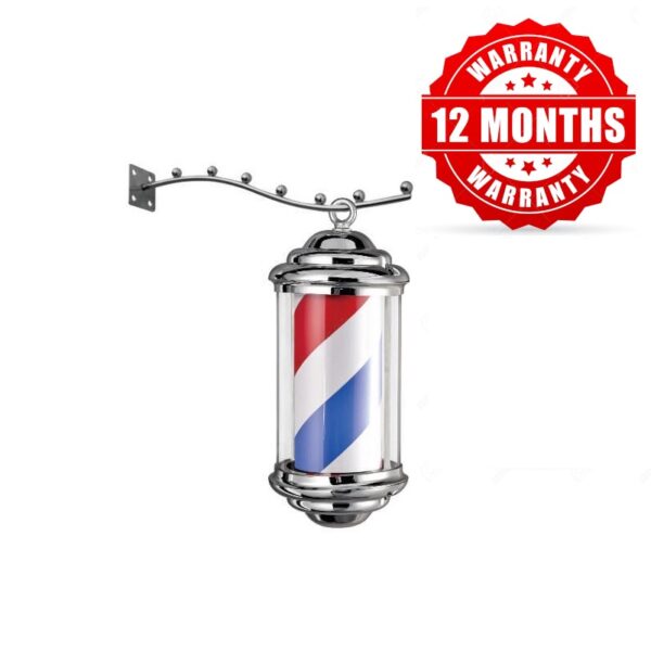 Barber Pole M343 Lantern Type (Chrome) - 35CM