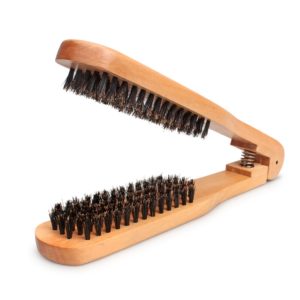KH Quality Wooden Straightening Brush Double Sided Brush Natural Styling Tools