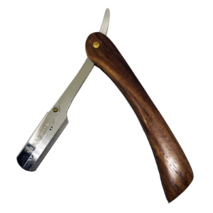 The Silka Barber Wooden Handle Shaving Straight Razor