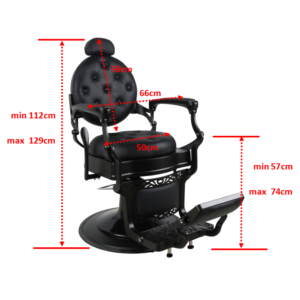 Kingston Barber Chair Xi - Black Gold