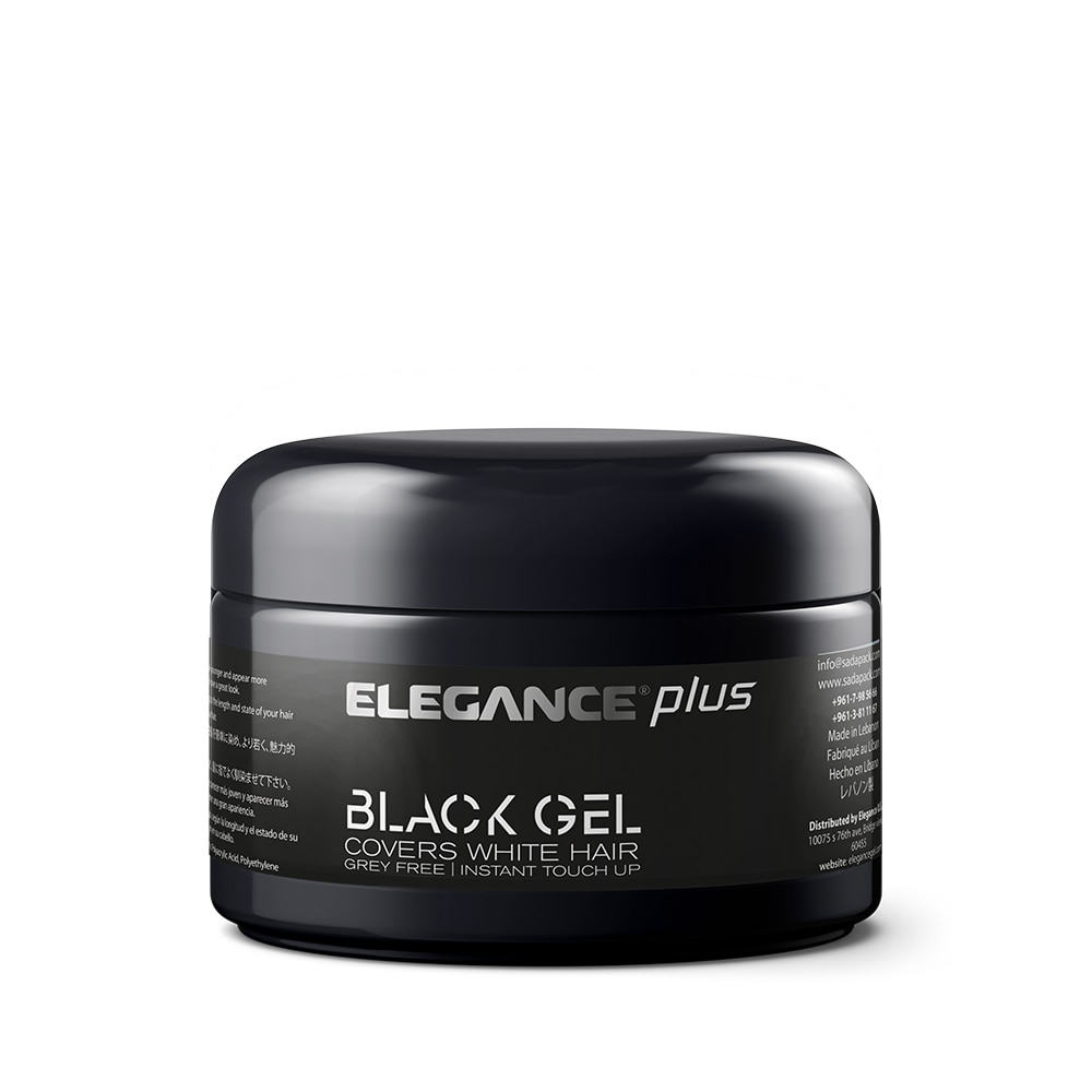 Elegance Plus Hair Styling Gel Plus Color Covers White Hair