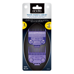 Andis Nano-Silver Magnetic Comb Set #01900 (2pcs)