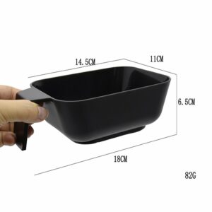 Rectangular Deep Dye Bowl #DB02 (Black)