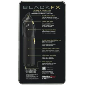 BaByliss Pro Metal Lithium Clipper FX870BN (Black)