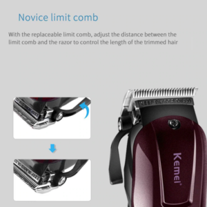 Kemei Pro Precision Cord/Cordless Lithium-Ion Fade Clipper KM-2600