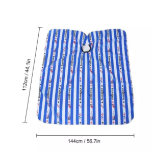 Barbershop Design Cutting Cape #J02 (Blue/White)