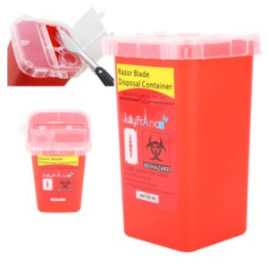 Sharps Razor Blades Disposal Case Container Bin