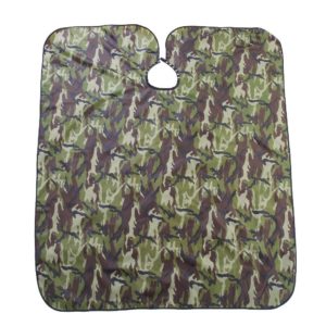 Camouflage Barber Cloth Cape with Button #BC08