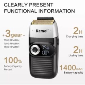 Kemei Rechargeable Cordless Shaver KM-2026