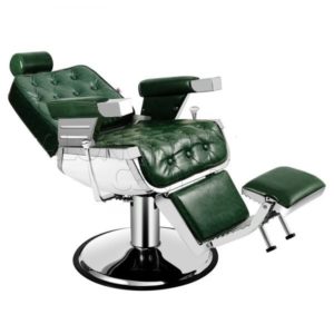 Kingston Chesterfield Barber Chair Delta – Black Heavy Duty Hydraulic Salon Chair