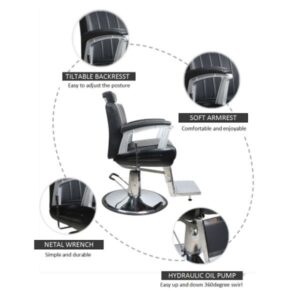 Kingston Barber Chair K-859 - Black