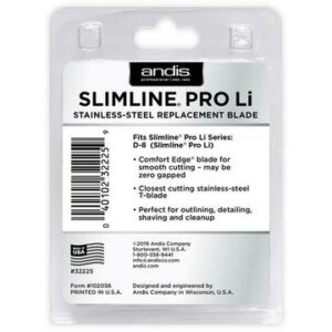 Andis Slimline Pro Li D8 Stainless Steel Replacement Blade #32225