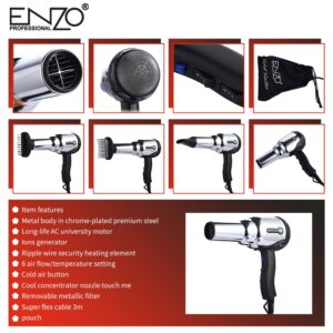 Enzo Pro Metal Master Hair Dryer 8000