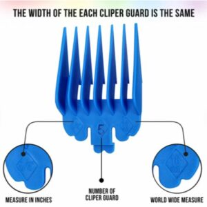 Colourful Attachment Guides for WAHL Clipper Organiser (10 in 1)