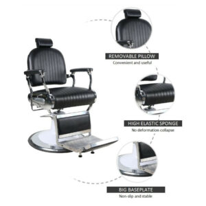 Kingston Barber Chair Rho - Black