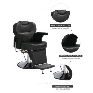 Kingston Barber Chair Kappa - Black