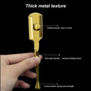 Double Sided Straight Handle Razor Holder (Gold)