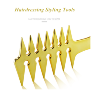 Wide-Tooth Fork Comb (Gold)