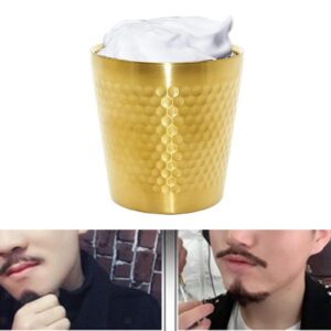 Stainless Steel Barber Shaving Bowl (Gold)