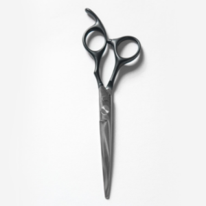 The Silka Barber Straight Offset Scissors Set K02 - 6.0" (Black)