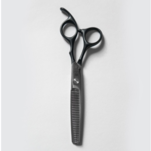 The Silka Barber Straight Offset Scissors Set K02 - 6.0" (Black)