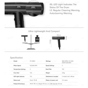 JRL Pro Forte Pro Hair Dryer FP2020H