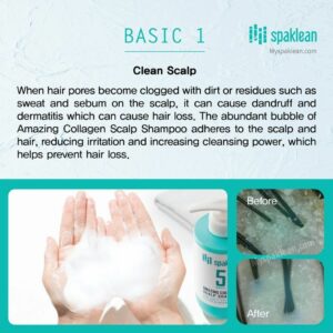 Spaklean Amazing Collagen Scalp Shampoo (500ml)
