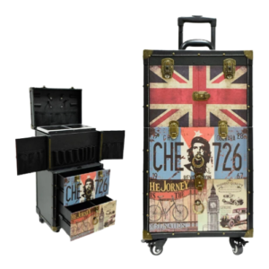 Barber & Co. Vintage Trolley with Drawer 0012 (Black)