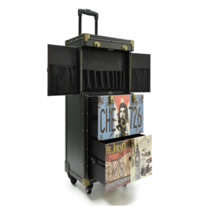 Barber & Co. Vintage Trolley with Drawer 0012 (Black)