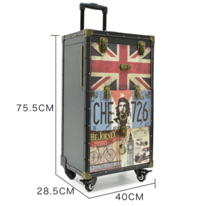 Barber & Co. Vintage Trolley with Drawer 0012 (Black)
