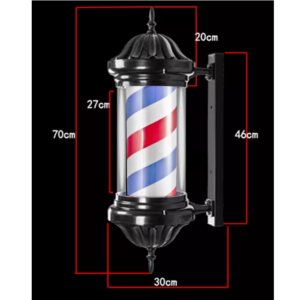 Barber Pole #HQ70-005 (Black) - 70CM
