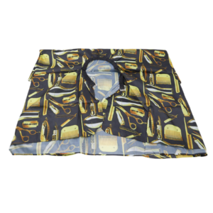 Barber Tools Design Barber Cloth Cape #BC02 (Black Gold)