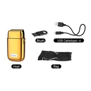 Kemei Pro Reciprocating Cordless Metal Double Foil Shaver KM-TX1