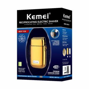 Kemei Pro Reciprocating Cordless Metal Double Foil Shaver KM-TX1