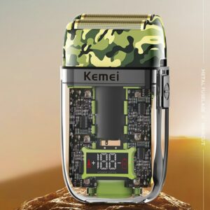 Kemei Pro Reciprocating Cordless Shaver KM-TX7 (Camouflage)