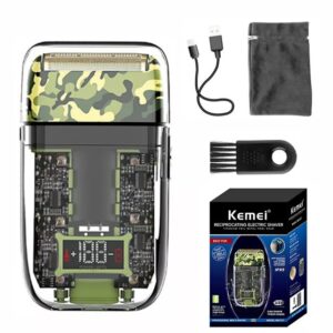 Kemei Pro Reciprocating Cordless Shaver KM-TX7 (Camouflage)