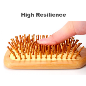 Natural Wooden Bamboo Scalp Massage Brush (Rectangle)