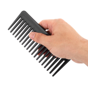 Plastic Wide Tooth Comb #729 (Black)