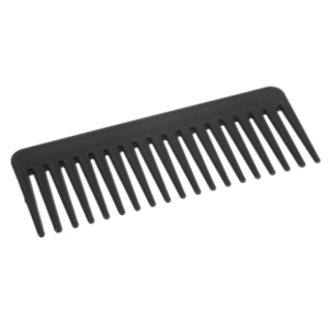 Plastic Wide Tooth Comb #729 (Black)