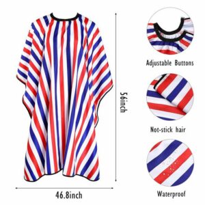 Stripe Cutting Cape J48 (Red/Blue/White)