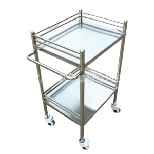 Stainless Steel Trolley 2-Tier with Handle