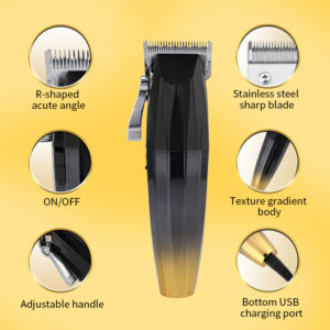 Cordless Clipper #G10 (Black Gold)