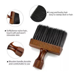 Wooden Barber Neck Duster Brush