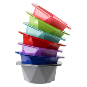 Seven Colourful Dye Bowl & Comb Set #7
