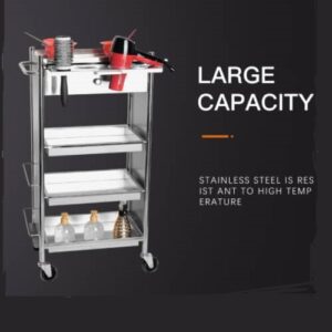 Stainless Steel Hairdressing Trolley with Drawer X44