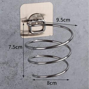 Hair Dryer Holder with Spiral Ring
