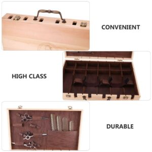WAHL Pro Barber Wooden Tool Case with Leather Finish