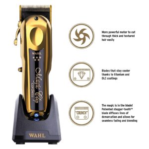 WAHL Pro 5-Star Series Cordless Magic Clip Gold Edition Hair Clipper #8148-700