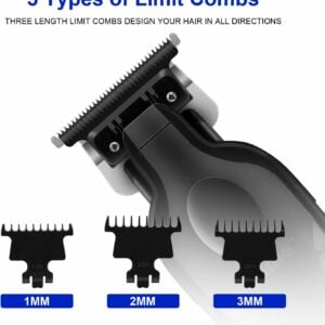 KEMEI Black Hair Trimmer KM-2299 & Clipper KM-2296